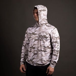 🇺🇸 👕 Grunt Style white camo long sleeve hoodie M 🇺🇸